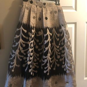 Elegant Black & Tan skirt